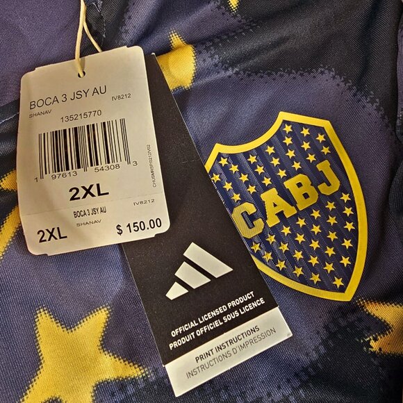 ADIDAS HEAT.RDY Boca Juniors 2025 THIRD Jersey IV8212 - Men's Size XXL - Picture 6 of 7